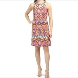 JUDE CONNALLY Lisa Ikat A-Line Multi Print Dress extra small‎